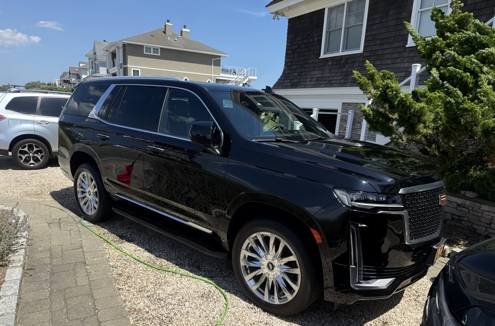 Black Cadillac Escalade after exterior detail